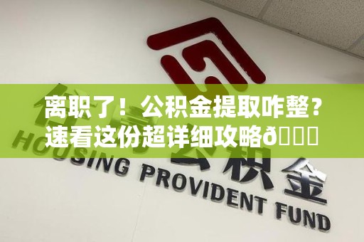 周宁离职了！公积金提取咋整？速看这份超详细攻略😎